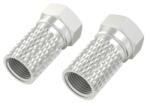 Hama FIC szerelhető 5, 5mm menetes SAT F dugó 2db (205204) - iconink