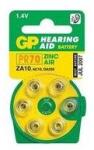 GP Batteries GP Hearing Aid ZA10 (7005ZD, PR70) Cink-levegő hallókészülék elem 6db/bliszter (B3510) - iconink