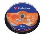 Verbatim DVDV-16B10 DVD-R cake box DVD lemez 10db/csomag (43523) - iconink