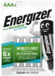 Energizer Tölthető elem, AAA mikro, 4x800 mAh, előtöltött, ENERGIZER "Extreme (E300624400/E300324700) - iconink