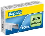 Rapid Tűzőkapocs, 26/6, horganyzott, RAPID "Standard", 1000db/doboz (24861300) - iconink