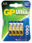 GP Batteries GP Ultra Plus AAA (LR03) alkáli mikro ceruza elem 4db/bliszter (B1711) - iconink