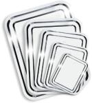  Tálca, szögletes, rozsdamentes acél, krómozott, 35x28cm (1605SIS003) - iconink