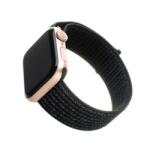 Fixed Nylon Strap Apple Watch 42/44/45mm, reflective Fekete (FIXNST-434-REBK) - iconink