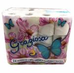 Graziosa 3 rétegű 24 tekercs/csomag toalettpapír (TP3RGRAC24) - iconink
