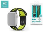 DEVIA ST325038 Apple Watch fekete/sárga szilikon sport óraszíj (ST325038) - iconink