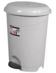 Üçtem-Plas Szemetes kuka pedálos, műanyag, 22 literes szürke UP128 (UP128) - iconink
