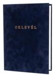 Oklevéltartó, A4, exkluzív, aranyozva, kék (5999105015109) - iconink