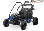 Hollicy Buggy electric pentru 2 copii, Nitro Gokart 2000W 60V 20Ah, premium, culoare Albastra