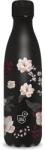 Ars Una 500 ml-es Flowery Black 24 (5374) duplafalú fémkulacs (55813747) - bestbyte