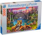 Ravensburger Пъзел Ravensburger от 3000 части - Тигър в рая (16719)