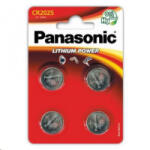Panasonic Lithium Power 3V CR2025 gombelem (4db) (CR-2025EL/4B) (CR-2025EL/4B)