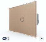 Livolo Intrerupator Simplu Cap Scara / Cruce Wi-Fi cu Touch LIVOLO, standard italian - Serie Noua (Auriu) (VL-FC1SNY-2G-3A)