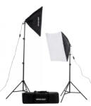 Mikrosat CLK3 Youtuber Softbox Szett - 2x85W teljesítmény + 60x60cm softbox