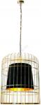 Auhilon Пендел LONGIS 2xE27/60W/230V Ø 60 см златист/черен (AU0242)