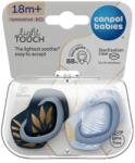Canpol babies Canpol babies, Gold, suzeta din silicon, albastru, 18 luni+, 2 buc