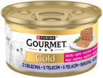 Gourmet Purina Gourmet Gold cica mousse borjúhússal 12x85g