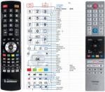 GENERAL TOSHIBA CT-8567 - kompatibilis General márkájú távirányító