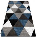  RINO szürke-kék háromszög mintás szőnyeg Méret: 80x150 cm (1000090015/1A)