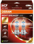 OSRAM Izzó 12V/60/55W/H7 2db/+220% Osram Night Breaker NB220 64210NB220