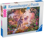 Ravensburger Puzzle Ravensburger din 1000 de piese - Lupi vara (12000465) Puzzle