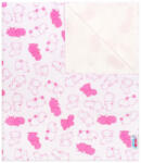 New Baby pelenkázó alátét flanell vízilovak pink - babymax
