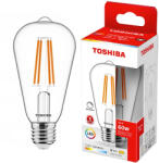 Toshiba E27 ST64 LED izzó 7W = 60W 806lm 2700K meleg izzószál, szabályozható TOSHIBA (TOSLIG2195)