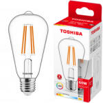 Toshiba E27 ST64 LED izzó 7W = 60W 806lm 2700K meleg izzószál TOSHIBA (TOSLIG2130)