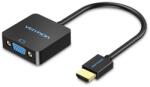 Vention HDMI -> VGA, 0, 15m, (+ Micro USB/F & Audio Port, fekete), konverter (42161) - totalprint