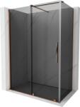 Mexen Velar tolóajtós zuhanykabin 150 x 85 cm, grafit, rózsaarany - 871-150-085-41-60 (871-150-085-41-60)