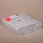 BontaBag Halványszürke fóliázott húscsomagoló papír kék színű hús mintával - 30x30 cm / 5 kg