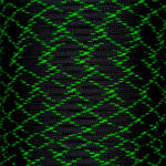 Paracord 550 zsinór T Vírus Fluor Zöld Camo (PRC-CAM-029)