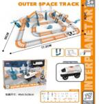 PITT Set de constructie, traseu spatial cu astronaut si camion, 48 piese, 3 ani+