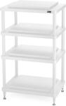 SolidSteel Rack Hi-Fi Solidsteel S5-4 Alb, 4 Polite, Seria Advanced
