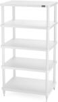 SolidSteel Rack Hi-Fi Solidsteel S3-5 Alb, 5 Polite