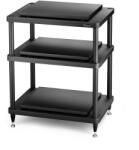 SolidSteel Rack Hi-Fi Solidsteel S5-3 Negru, 3 Polite, Seria Advanced