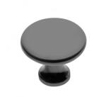 GTV Buton mobila negru lucios UDINE 29x25mm (GZ-UDINE-1-12N)