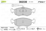 VALEO set placute frana, frana disc VALEO ESSENTIAL 302330 (302330)