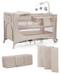 KinderKraft Kinderkraft, Joy 2, patut de volaj cu accesorii, 3in1, Beige