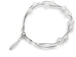 JwL Luxury Pearls Brățară delicată cu perle reale albe JL0174