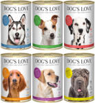 DOG’S LOVE 6x 400g Dog's Love Adult mix csomag (6 fajta) nedves kutyaeledel (6 fajta)