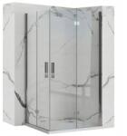 Rea Cabina de dus patrata cu usi pliabile Rea Molier 100x100 crom (KPL-K6374)