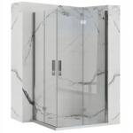 Rea Cabina de dus patrata cu usi pliabile Rea Molier 80x80 crom (KPL-K6368)