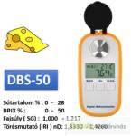  DBS-50 digitális refraktométer - sótartalom, BRIX, fajsúly és RI egyetlen műszerben