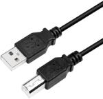 LogiLink USB 2.0 Cable, AM to BM, black, 5m (CU0009B)