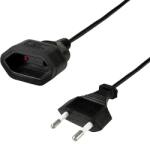 LogiLink Power cord extension, CEE7/16, black, 0.2 m (CP154)