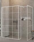 NEW TRENDY New Modus White zuhanykabin fal walk-in 90 cm fehér matt/üveg mintával EXK-6987