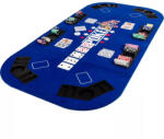 Northstar pókerasztal lap, 8 személyes, összecsukható, kék