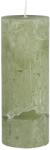  RUSTIC GREEN TEA zöld oszlop gyertya 18 cm