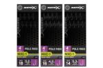 Matrix mxc-1 4 pole rigs mxc-1 size 16 barbless / 0.145mm / 4" (10cm) pole rig - 8pcs (GRR080) - nextfish